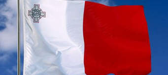 The national flag of Malta.