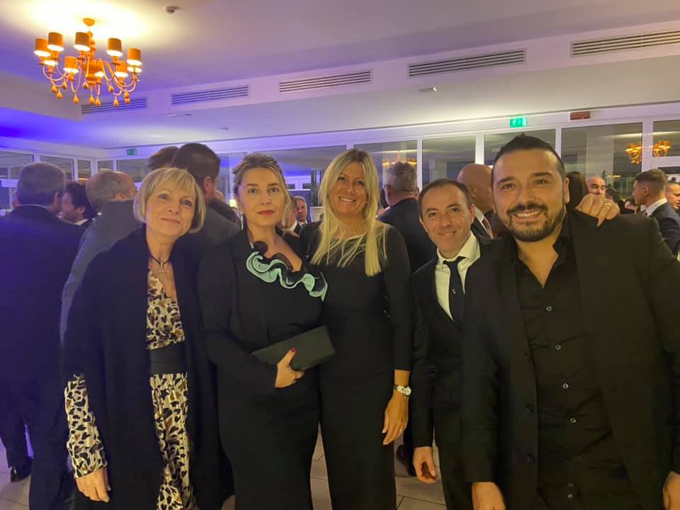 Cinzia Bulciolu with four members of her partner network.